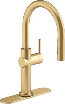 Online Designer Kitchen Kohler Crue Single Handle Pull Down Kitchen Faucet