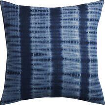 Online Designer Living Room 23" indigo blue tie dye pillow with feather-down insert