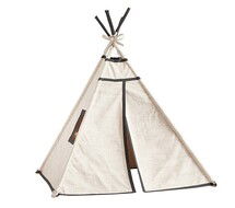 Online Designer Combined Living/Dining Tan with Charcoal Trim Teepee