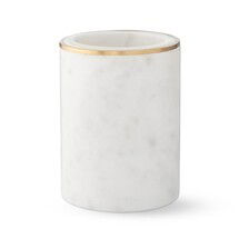 Online Designer Bathroom Marble and Brass Toothbrush Holder