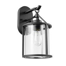 Online Designer Living Room Selig 1 - Light Dimmable Black Armed Sconce