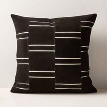 Online Designer Other Keene Black Suede Throw Pillow