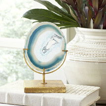 Online Designer Living Room Blue Agate Decor by Birch Lane