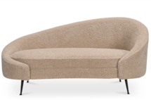 Online Designer Living Room Abigail Chaise Light Brown Faux Shearling
