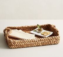 Online Designer Living Room Water Hyacinth Serving Tray