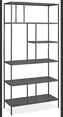 Online Designer Home/Small Office Foshay Bookcases in Natural Steel