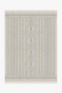 Online Designer Combined Living/Dining Herdanza Black & White Rug