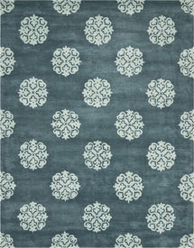 Online Designer Bathroom Soho Slate Blue/Light Blue Area Rug