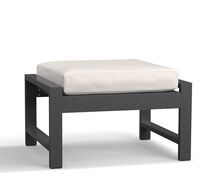 Online Designer Patio Indio Metal Ottoman, Slate