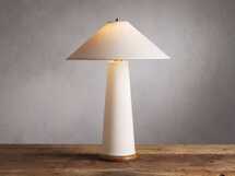 Online Designer Combined Living/Dining Ombra White Table Lamp