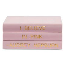 Online Designer Bedroom Audrey Hepburn I Believe in Pink Leather Book Box