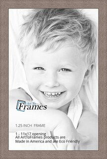 Online Designer Living Room ArtToFrames 11x17 inch Gray Oak - Barnwood Picture Frame, WOM76808-973-11x17