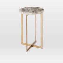 Online Designer Combined Living/Dining Agate Side Table (13")