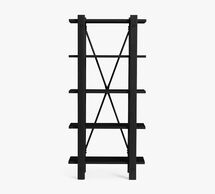 Online Designer Home/Small Office Benchwright 34" x 72.5" Narrow Etagere Bookcase