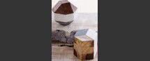 Online Designer Bedroom Marble & Wood Geometric Object