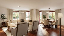 Online Designer Combined Living/Dining 3D Model