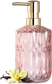 Online Designer Bathroom Clear Glass Soap Dispenser