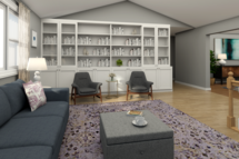 Online Designer Combined Living/Dining 3D Model