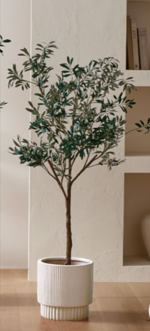 Online Designer Living Room Faux Potted Olive Tree