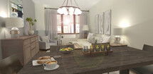 Online Designer Combined Living/Dining 3D Model
