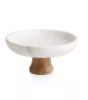 Online Designer Bedroom Wood & Marble Footed Fruit Bowl