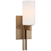 Online Designer Hallway/Entry Possini Euro Ludlow 14" High Burnished Brass Wall Sconce