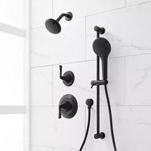 Online Designer Bathroom Provincetown Pressure Balance Shower System with Slide Bar and Hand Shower