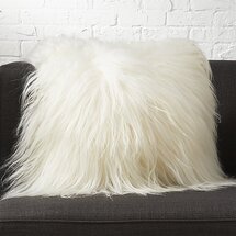 Online Designer Living Room 16" icelandic sheepskin pillow