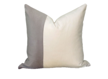 Online Designer Living Room Pillow Cover - Gray Velvet