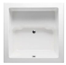 Online Designer Bathroom MHLK4848C01 Lanikai 48" x 48" Drop in Combination Acrylic Bathtub with Heater and Integrated Seat