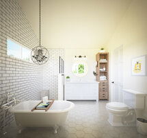 Online Designer Bathroom 3D Model