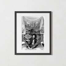 Online Designer Living Room Jimi Hendrix 1969 Print in Black Frame