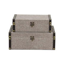 Online Designer Living Room Amias 2 Piece Fabric Decorative Box Set