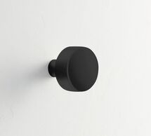 Online Designer Bathroom Matte Black Linden Small Cabinet Knob, 1"