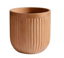 Online Designer Patio Terra Cotta Concrete Fluted Planters