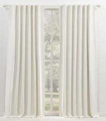 Online Designer Bedroom Lauren Ralph Lauren Waller Blackout Solid with Lining Back Tab/Rod Pocket Curtain Panel