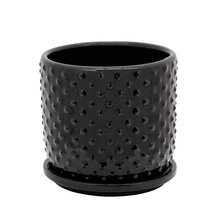 Online Designer Kitchen Brodie Ceramic Pot Planter, Black