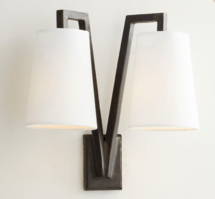 Online Designer Hallway/Entry Carson Forged-Iron Double Sconce