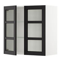 Online Designer Living Room SEKTION Wall cabinet with 2 glass doors