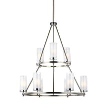 Online Designer Kitchen Jonah 9 Light Shaded Chandelier