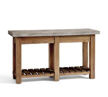 Online Designer Bathroom Abbott Concrete Console, Brown