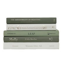 Online Designer Hallway/Entry Modern Ivy Cream Book Stack, S/5