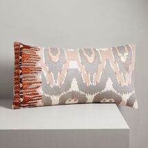 Online Designer Combined Living/Dining Beaded Ikat Verve Pillow Cover