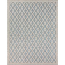 Online Designer Combined Living/Dining Blue and Beige Turkey Rug