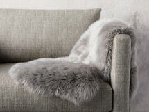 Online Designer Combined Living/Dining sheepskin wool throw