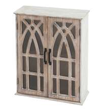 Online Designer Bathroom Double Door Mounted Wall Wood Cabinet - 23.6" H x 18.9" W x 8.27" D