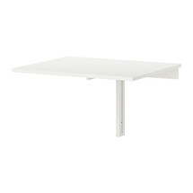 Online Designer Living Room NORBERG Wall-mounted drop-leaf table, white