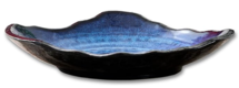 Online Designer Combined Living/Dining Ceramic Decorative Dish, Large Blue Pottery Decorative Bowl, Porcelain Centerpiece Tray, Key Bowl, Gift Decor Tray for Tabletop Entryway Table Living Room Dining(12'' Dish)