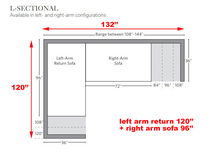 Online Designer Combined Living/Dining sectional