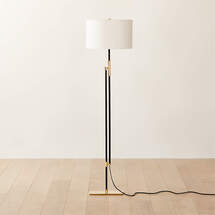 Online Designer Living Room GRECO POLISHED BRASS AND BLACK FOOR LAMP